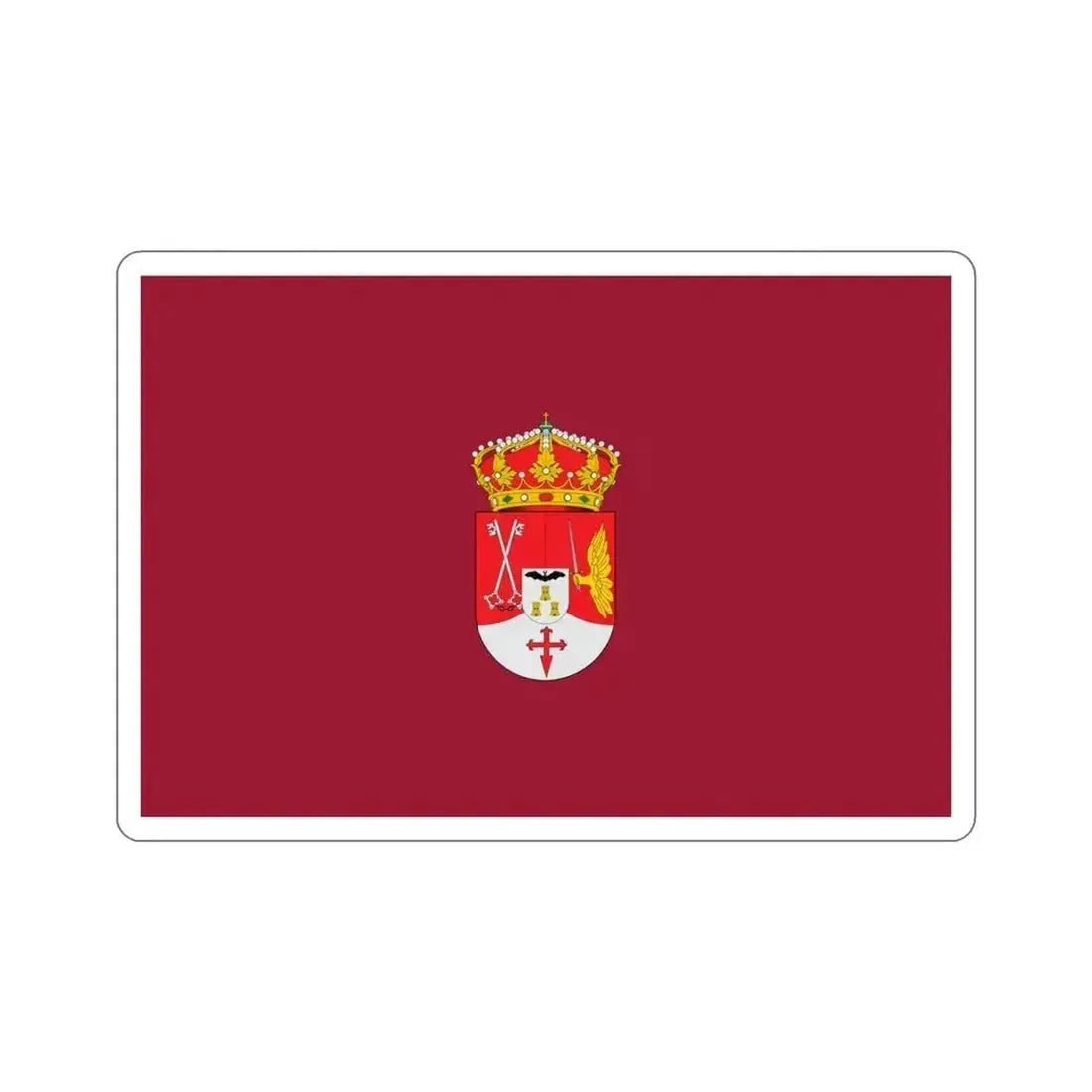 Flag of Albacete Spain STICKER Vinyl Die-Cut Decal 4 Inch - The Sticker Space