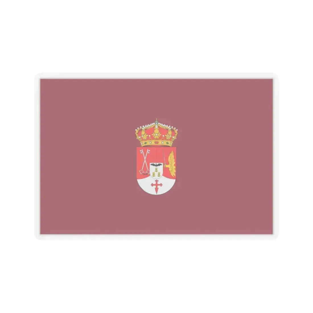 Flag of Albacete Spain - STICKER Vinyl Kiss-Cut Decal 2 Inch Transparent - The Sticker Space