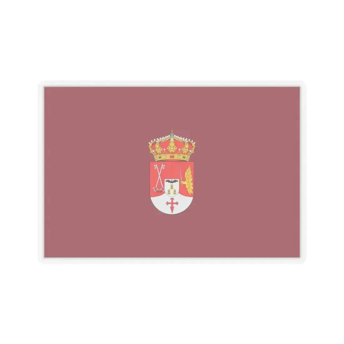 Flag of Albacete Spain - STICKER Vinyl Kiss-Cut Decal 3 Inch Transparent - The Sticker Space