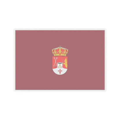 Flag of Albacete Spain - STICKER Vinyl Kiss-Cut Decal 3 Inch Transparent - The Sticker Space