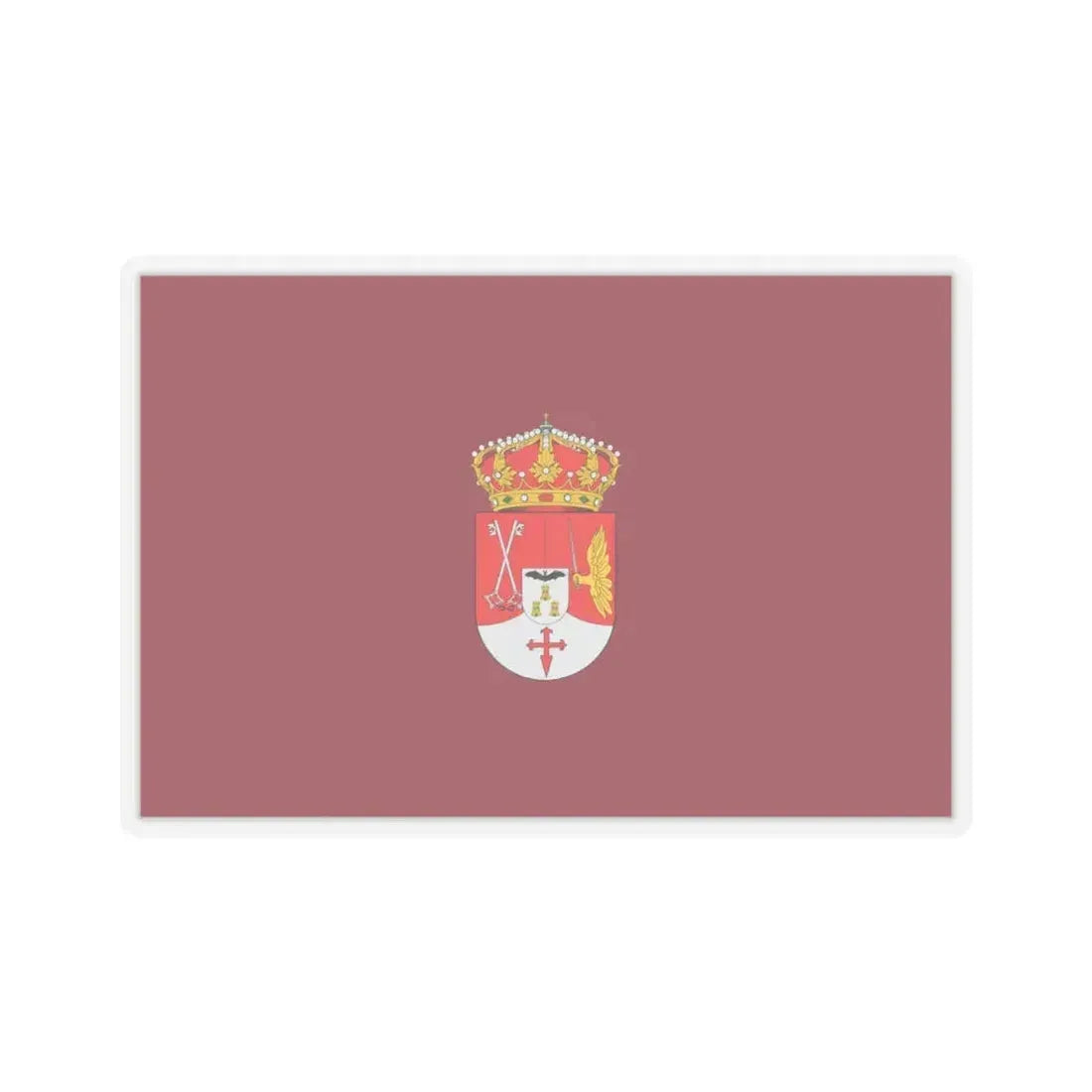 Flag of Albacete Spain - STICKER Vinyl Kiss-Cut Decal 4 Inch Transparent - The Sticker Space