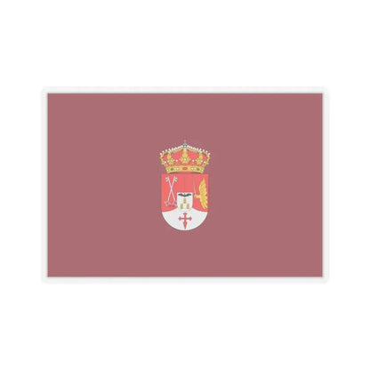 Flag of Albacete Spain - STICKER Vinyl Kiss-Cut Decal 4 Inch Transparent - The Sticker Space