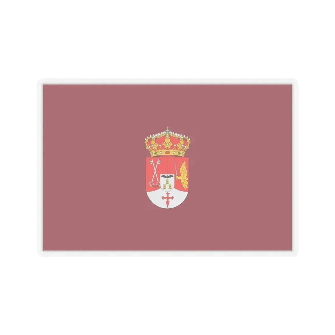 Flag of Albacete Spain - STICKER Vinyl Kiss-Cut Decal 6 Inch Transparent - The Sticker Space
