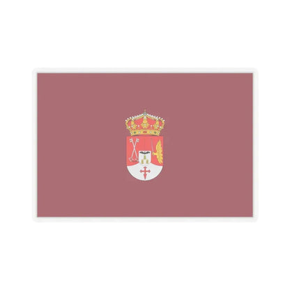 Flag of Albacete Spain - STICKER Vinyl Kiss-Cut Decal 6 Inch Transparent - The Sticker Space