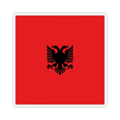 Flag of Albania 1912-1937 (Albania) STICKER Vinyl Kiss-Cut Decal 2 Inch White - The Sticker Space