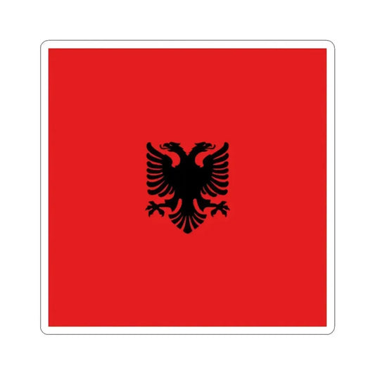 Flag of Albania 1912-1937 (Albania) STICKER Vinyl Kiss-Cut Decal 2 Inch White - The Sticker Space