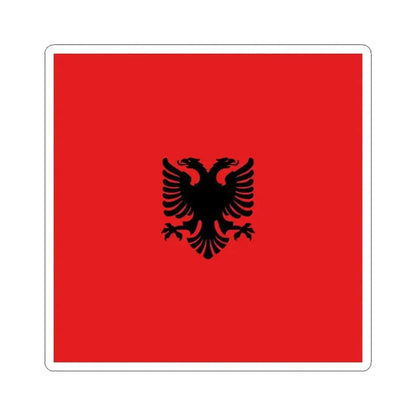 Flag of Albania 1912-1937 (Albania) STICKER Vinyl Kiss-Cut Decal 3 Inch White - The Sticker Space