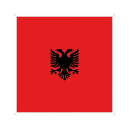 Flag of Albania 1912-1937 (Albania) STICKER Vinyl Kiss-Cut Decal 4 Inch White - The Sticker Space