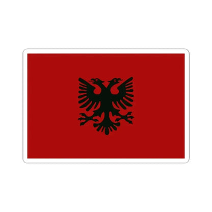Flag of Albania 1920-1926 (Albania) STICKER Vinyl Kiss-Cut Decal 2 Inch White - The Sticker Space