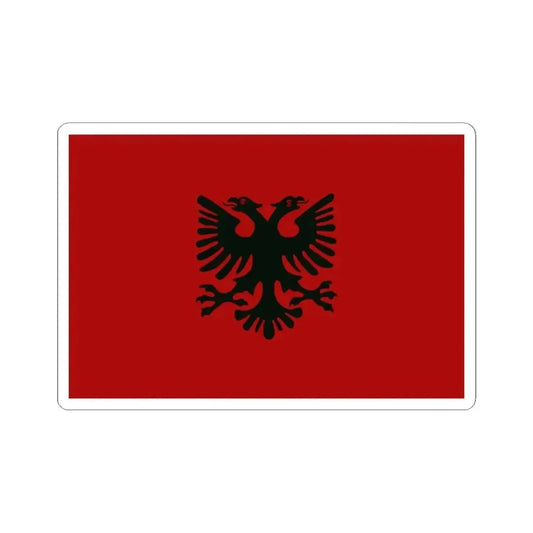 Flag of Albania 1920-1926 (Albania) STICKER Vinyl Kiss-Cut Decal 2 Inch White - The Sticker Space