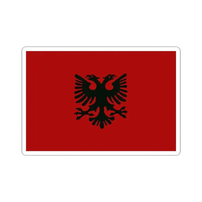 Flag of Albania 1920-1926 (Albania) STICKER Vinyl Kiss-Cut Decal 3 Inch White - The Sticker Space