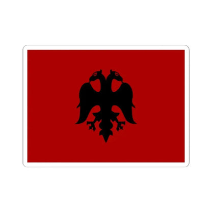 Flag of Albania 1926-1928 (Albania) STICKER Vinyl Kiss-Cut Decal 2 Inch White - The Sticker Space