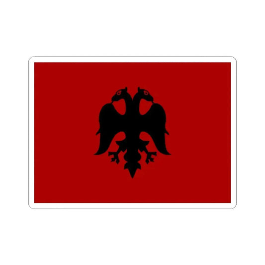 Flag of Albania 1926-1928 (Albania) STICKER Vinyl Kiss-Cut Decal 2 Inch White - The Sticker Space