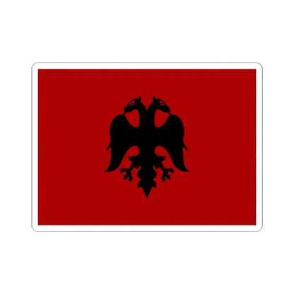 Flag of Albania 1926-1928 (Albania) STICKER Vinyl Kiss-Cut Decal 3 Inch White - The Sticker Space