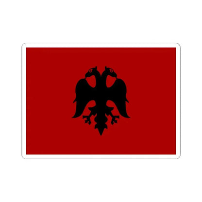 Flag of Albania 1926-1928 (Albania) STICKER Vinyl Kiss-Cut Decal 4 Inch White - The Sticker Space