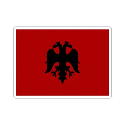 Flag of Albania 1926-1928 (Albania) STICKER Vinyl Kiss-Cut Decal 6 Inch White - The Sticker Space