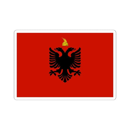 Flag of Albania 1934-1939 (Albania) STICKER Vinyl Kiss-Cut Decal 6 Inch White - The Sticker Space