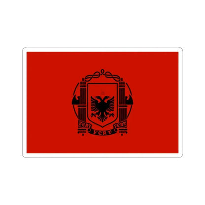 Flag of Albania 1939-1943 (Albania) STICKER Vinyl Kiss-Cut Decal 2 Inch White - The Sticker Space