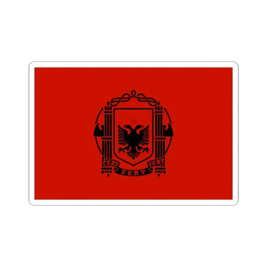 Flag of Albania 1939-1943 (Albania) STICKER Vinyl Kiss-Cut Decal 2 Inch White - The Sticker Space
