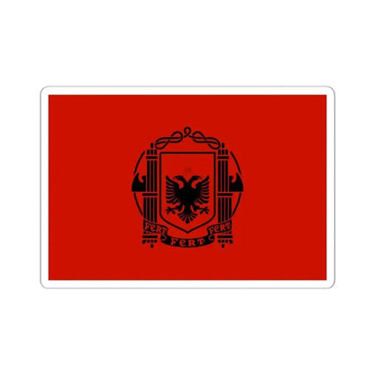 Flag of Albania 1939-1943 (Albania) STICKER Vinyl Kiss-Cut Decal 6 Inch White - The Sticker Space