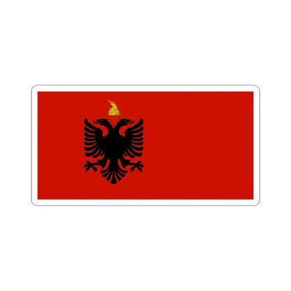 Flag of Albania 1943-1944 (Albania) STICKER Vinyl Kiss-Cut Decal 6 Inch White - The Sticker Space