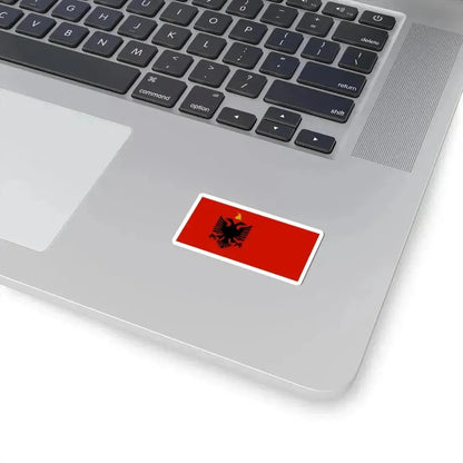 Flag of Albania 1943-1944 (Albania) STICKER Vinyl Kiss-Cut Decal - The Sticker Space