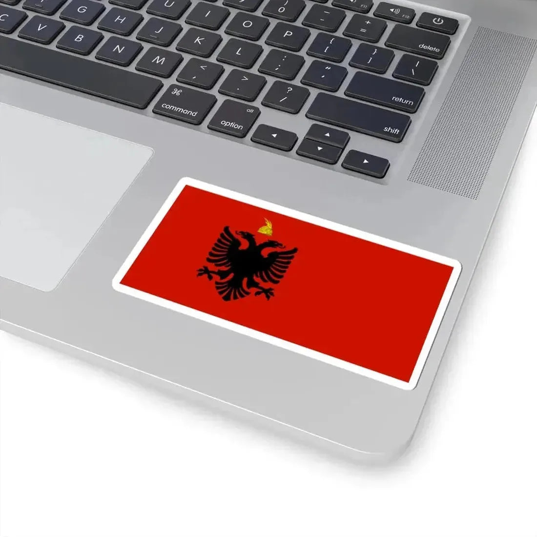 Flag of Albania 1943-1944 (Albania) STICKER Vinyl Kiss-Cut Decal - The Sticker Space