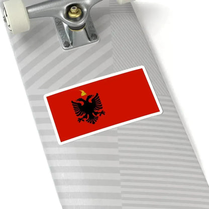 Flag of Albania 1943-1944 (Albania) STICKER Vinyl Kiss-Cut Decal - The Sticker Space
