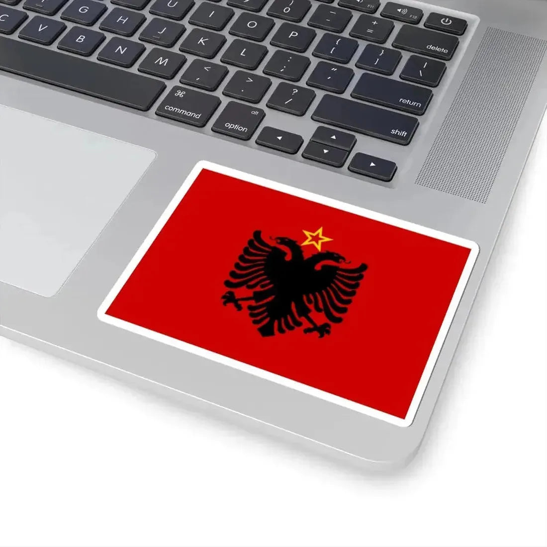 Flag of Albania 1946-1992 by UN (Albania) STICKER Vinyl Kiss-Cut Decal - The Sticker Space