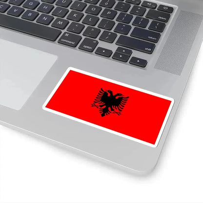 Flag of Albania 2-1 (Albania) STICKER Vinyl Kiss-Cut Decal - The Sticker Space