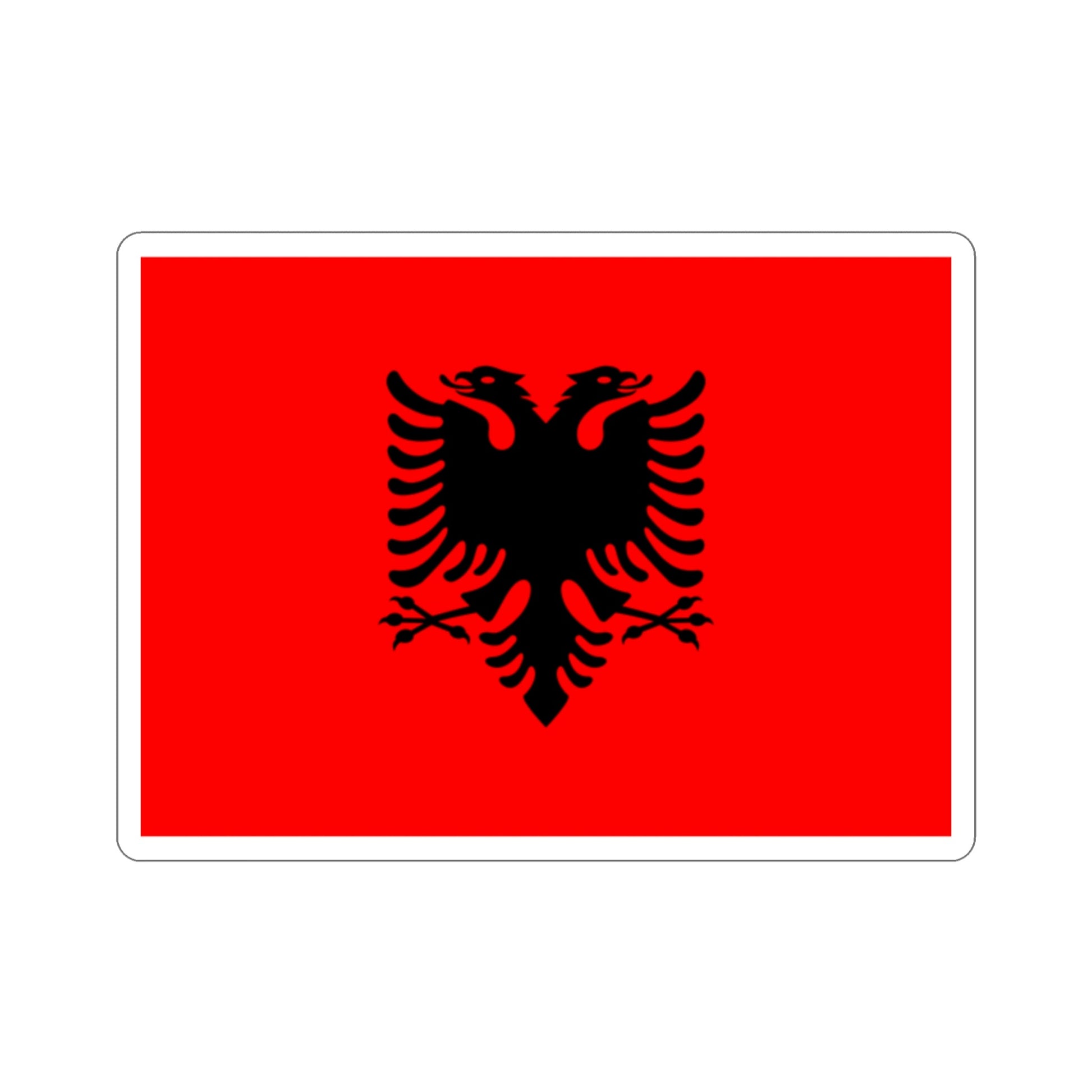 Flag of Albania STICKER Vinyl Die-Cut Decal-2 Inch-The Sticker Space