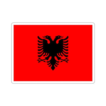 Flag of Albania STICKER Vinyl Die-Cut Decal 3 Inch - The Sticker Space