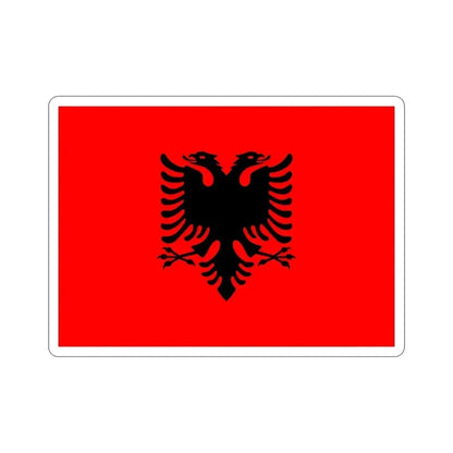 Flag of Albania STICKER Vinyl Die-Cut Decal 4 Inch - The Sticker Space