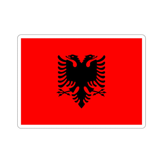 Flag of Albania STICKER Vinyl Die-Cut Decal-6 Inch-The Sticker Space