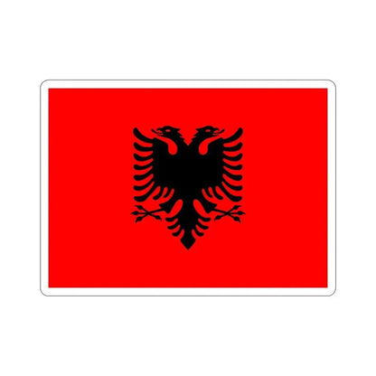 Flag of Albania STICKER Vinyl Die-Cut Decal 6 Inch - The Sticker Space