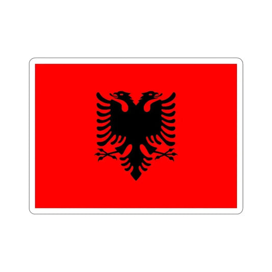 Flag of Albania STICKER Vinyl Die-Cut Decal 6 Inch - The Sticker Space