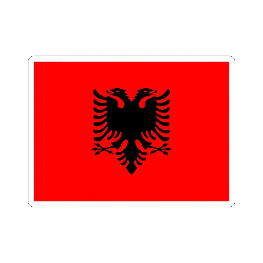 Flag of Albania STICKER Vinyl Die-Cut Decal - The Sticker Space