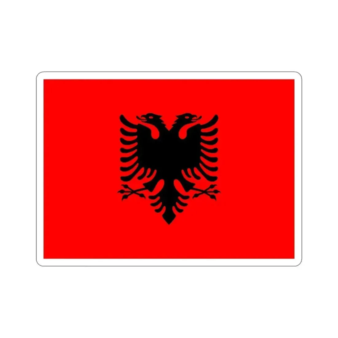 Flag of Albania STICKER Vinyl Die-Cut Decal - The Sticker Space
