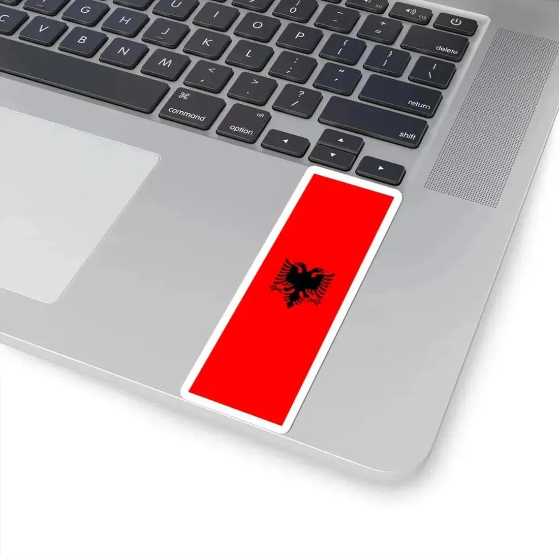 Flag of Albania Vertical (Albania) STICKER Vinyl Kiss-Cut Decal - The Sticker Space