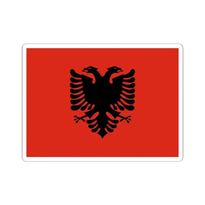 Flag of Albania Vexilla Mundi (Albania) STICKER Vinyl Kiss-Cut Decal 3 Inch White - The Sticker Space