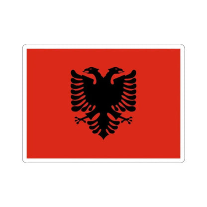 Flag of Albania Vexilla Mundi (Albania) STICKER Vinyl Kiss-Cut Decal 6 Inch White - The Sticker Space