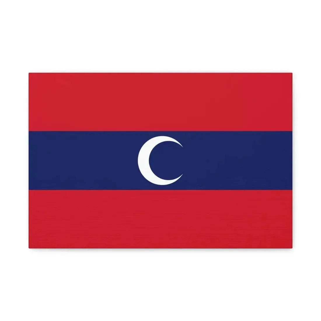 Flag of Albanian Muslims of the first quarter of the 19th century - Canvas Wall Art 18″ x 12″ 1.25" - The Sticker Space