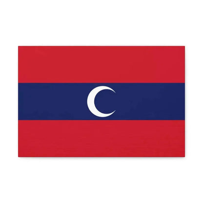Flag of Albanian Muslims of the first quarter of the 19th century - Canvas Wall Art 18″ x 12″ 1.25" - The Sticker Space