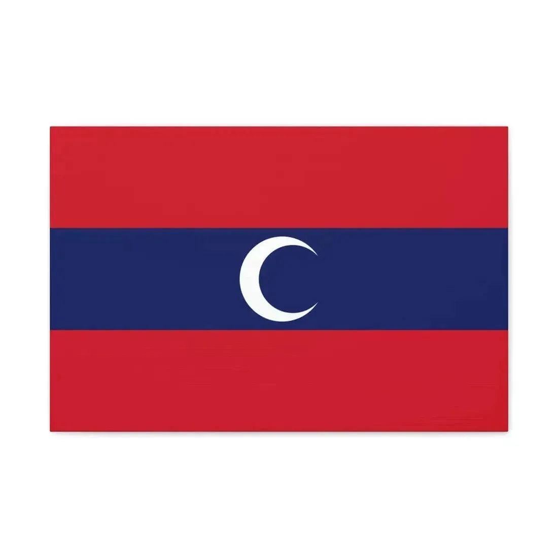 Flag of Albanian Muslims of the first quarter of the 19th century - Canvas Wall Art 24″ x 16″ 1.25" - The Sticker Space