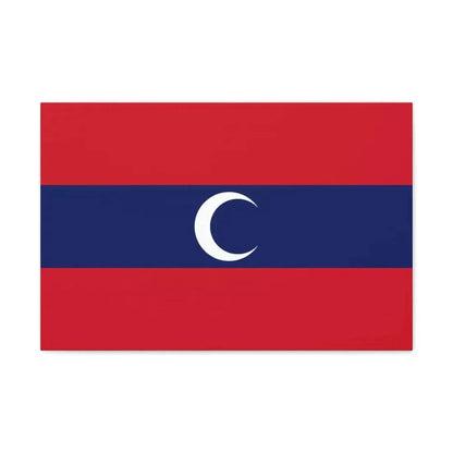 Flag of Albanian Muslims of the first quarter of the 19th century - Canvas Wall Art 24″ x 16″ 1.25" - The Sticker Space