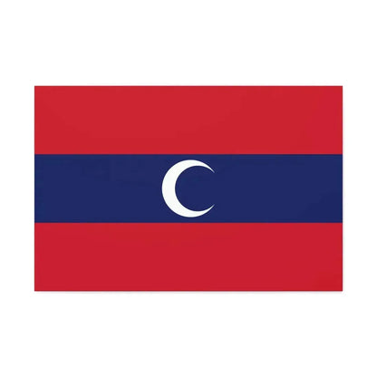 Flag of Albanian Muslims of the first quarter of the 19th century - Canvas Wall Art 36" x 24" 1.25" - The Sticker Space
