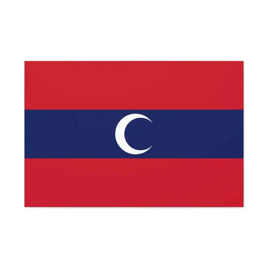 Flag of Albanian Muslims of the first quarter of the 19th century - Canvas Wall Art 36" x 24" 1.25" - The Sticker Space