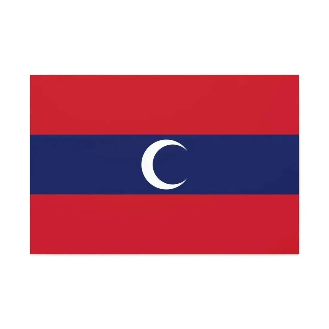 Flag of Albanian Muslims of the first quarter of the 19th century - Canvas Wall Art - The Sticker Space