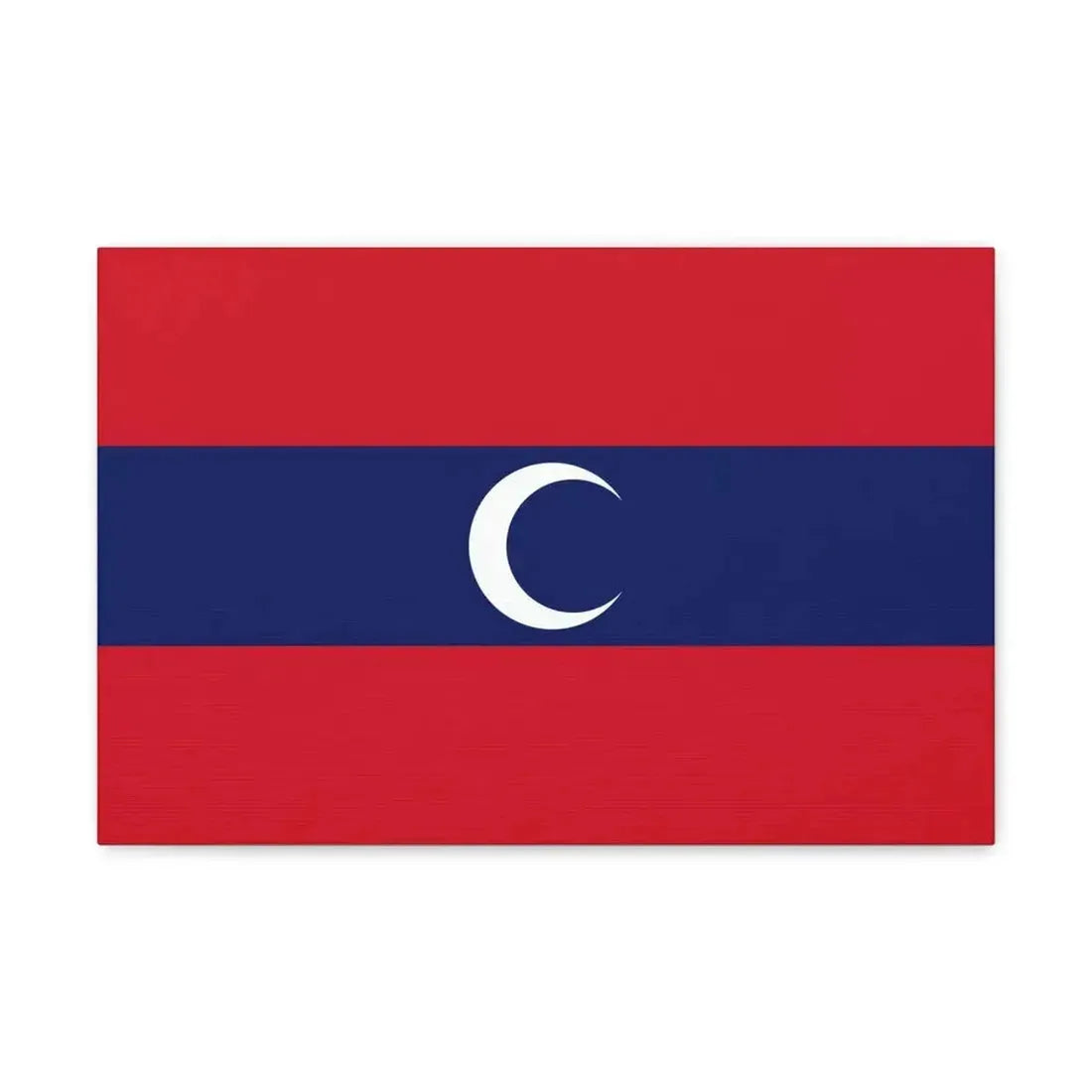 Flag of Albanian Muslims of the first quarter of the 19th century - Canvas Wall Art - The Sticker Space