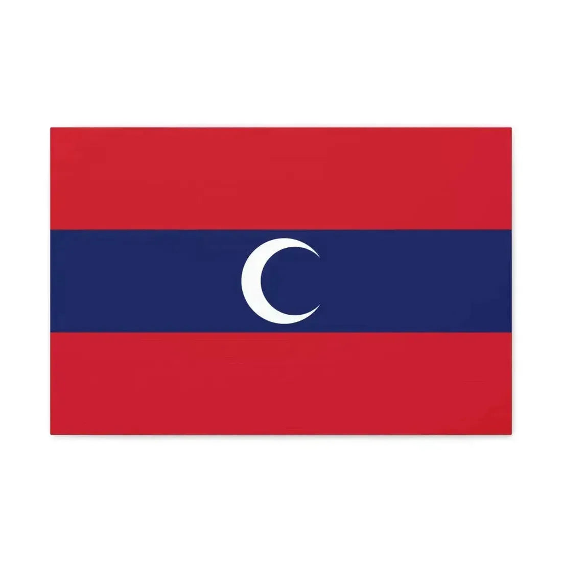 Flag of Albanian Muslims of the first quarter of the 19th century - Canvas Wall Art - The Sticker Space